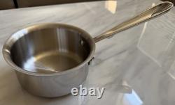 All-Clad D3 Polished Stainless Steel 1 Quart Saucepan NEW
