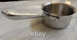 All-Clad D3 Polished Stainless Steel 1 Quart Saucepan NEW