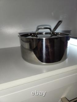 All-Clad D3 Stainless Steel 3 Quart Sauce Pan With Lid NEW