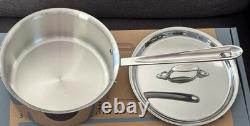All-Clad D3 Stainless Steel 3 Quart Sauce Pan with Lid New In Box