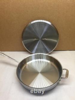 All-Clad D3 Stainless Steel 6 Quart Saute Pan Covered