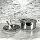 All-clad D3 Stainless Steel 8 And 10 Inch Fry Pans With 8 Quart Stock Pot Withlid