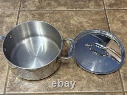 All-Clad D3 Stainless Steel Double Handle 3 Quart Sauce Pan With Lid