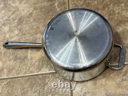 All-Clad D3 Stainless Steel Double Handle 3 Quart Sauce Pan With Lid