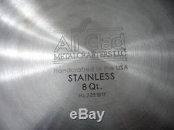 All-Clad D3 Tri Ply Stainless Steel 8 Quart Stock Pot With Lid