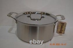 All-Clad D5, 18/10 Brushed Stainless Steel 5-Ply, 8 Quart Stock Pot NEW