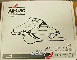 All-Clad D5 All Purpose 2 Quart Pan and Lid