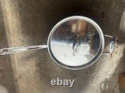 All Clad D5 Polished D5 5-ply Stainless Steel 4 Quart Saute Pan with Lid 11.5