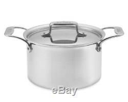 All Clad D5 Soup Pot 4 Quart with Lid SD552043 Stainless Steel NIB