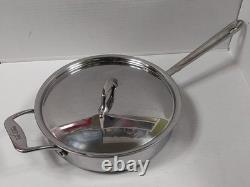 All-Clad D5 Stainless Steel Core 4 Quart Saute Pan With Lid