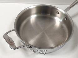 All-Clad D5 Stainless Steel Core 4 Quart Saute Pan With Lid