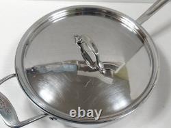 All-Clad D5 Stainless Steel Core 4 Quart Saute Pan With Lid