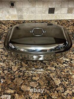 All-Clad Deluxe 6 Quart Electric Skillet 6701 Stainless Steel With Lid Excellent