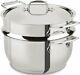 All-clad E414s564 Stainless Steel Steamer Cookware, 5-quart, Silver, New, Free S