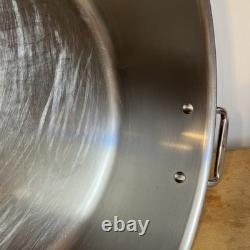 All-Clad LTD 12 Qt Rondeau- Dome & Flat Lids Rare Vtg Stock Pot Hard to Find USA