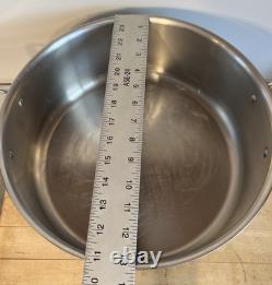 All-Clad LTD 12 Qt Rondeau- Dome & Flat Lids Rare Vtg Stock Pot Hard to Find USA