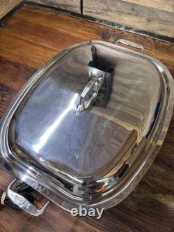 All-Clad Polished Stainless Steel Electric Skillet Model 6701 E105725 6 Quart