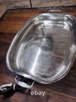 All-Clad Polished Stainless Steel Electric Skillet Model 6701 E105725 6 Quart