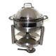 All-clad Round 2 Quart Stainless Steel Chafing Dish Plus Clear Mauviel 1830 Lid