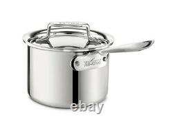 All-Clad SD55202 D5 Polished Stainless Steel Sauce Pan, 2-Quart New in Box