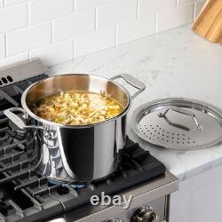 All-Clad Simply Strain 8-Quart Multi Pot with Straining Lid Stainless Steel
