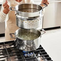 All Clad Simply Strain, Stainless Steel Multipot with Insert, 12 Quart