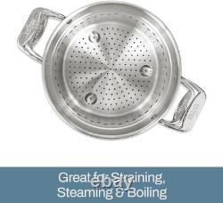 All Clad Simply Strain, Stainless Steel Multipot with Insert, 12 Quart