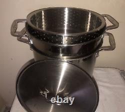 All-Clad Specialty Stainless Steel 12-Quart Multi Cooker Steamer Set #59912 Mint