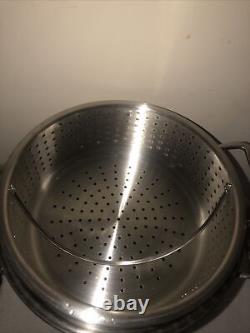 All-Clad Specialty Stainless Steel 12-Quart Multi Cooker Steamer Set #59912 Mint
