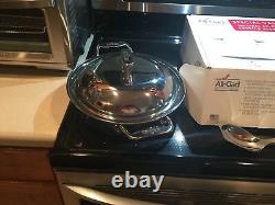 All-Clad Stainless 3 quart sauteuse with All Clad spoon new in box