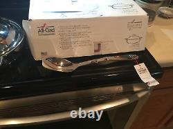 All-Clad Stainless 3 quart sauteuse with All Clad spoon new in box