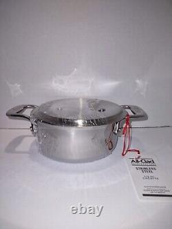 All-Clad Stainless Steel 1/2 Quart Cocotte With Lid 0.5 Qt Set of 4 Dutch Ovens