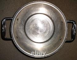 All-Clad Stainless Steel 12 Quart Multi Stock Pot with Pasta Strainer, Steamer Lid