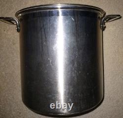 All-Clad Stainless Steel 12 Quart Multi Stock Pot with Pasta Strainer, Steamer Lid