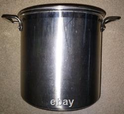 All-Clad Stainless Steel 12 Quart Multi Stock Pot with Pasta Strainer, Steamer Lid