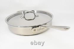 All-Clad Stainless Steel 3 Quart 11 Saute Pan with Lid Two Handles Vintage