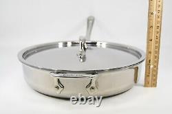 All-Clad Stainless Steel 3 Quart 11 Saute Pan with Lid Two Handles Vintage