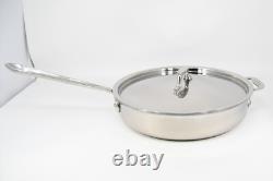 All-Clad Stainless Steel 3 Quart 11 Saute Pan with Lid Two Handles Vintage