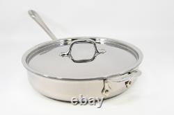 All-Clad Stainless Steel 3 Quart 11 Saute Pan with Lid Two Handles Vintage
