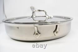 All-Clad Stainless Steel 3 Quart 11 Saute Pan with Lid Two Handles Vintage