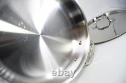 All-Clad Stainless Steel 3 Quart 11 Saute Pan with Lid Two Handles Vintage