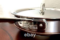 All-Clad Stainless Steel Copper Core 5-ply 3 Quart Saute Or Frying Pan with Lid