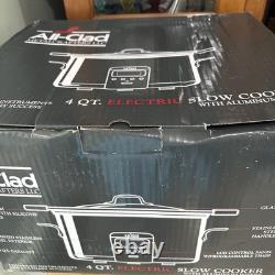 All-Clad Stainless Steel Electric Slow Cooker 4-Quart, Programmable LCD Timer, A