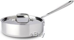 All-Clad Stainless Steel Saute Pan & Lid 2 Quart