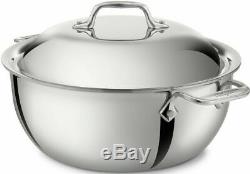 All-Clad Stainless Steel Tri-Ply 5.5 Quart Dutch Oven withLid