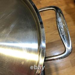 All Clad Stainless Stock Pot 20 Quart Stock Pot RARE w Lid Williams Sonoma