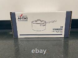 All-Clad Tri-Ply Stainless Steel 2 quart Sauce Pan with Lid