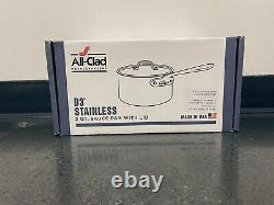 All-Clad Tri-Ply Stainless Steel 2 quart Sauce Pan with Lid
