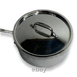 All-Clad Tri-Ply Stainless Steel 3 quart Sauce Pan With Lid