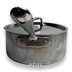 All-Clad Tri-Ply Stainless Steel 3 quart Sauce Pan With Lid